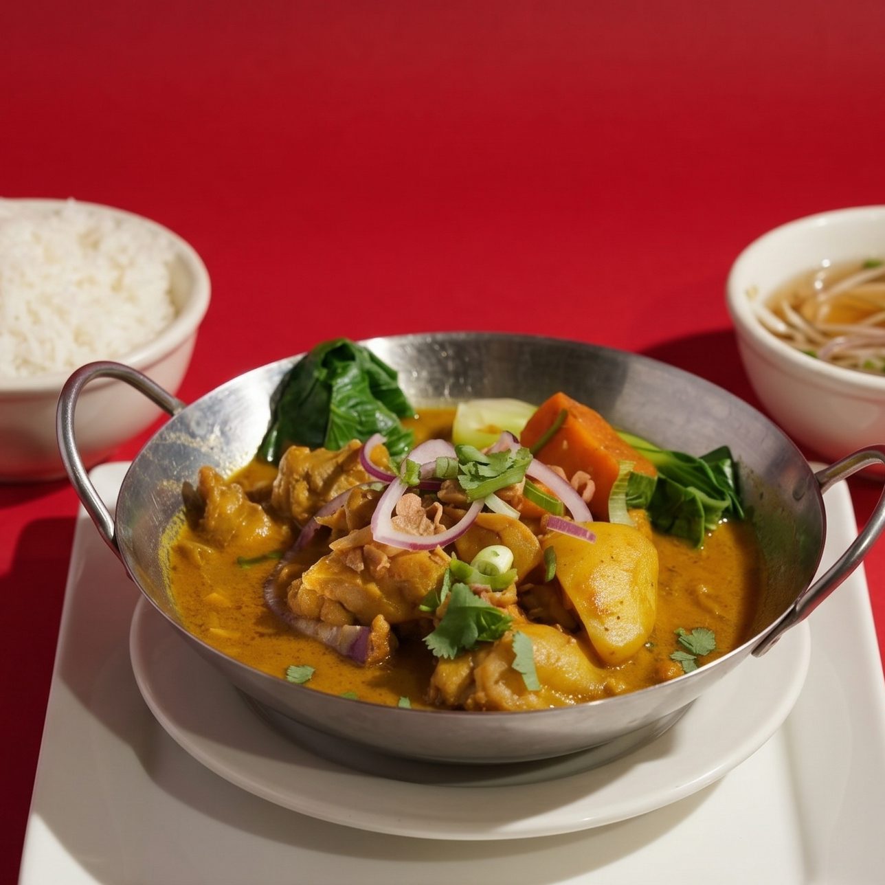 Yellow Curry Chicken.